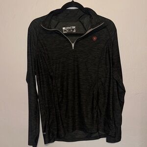 Ariat Charcoal Quarter-Zip Pullover